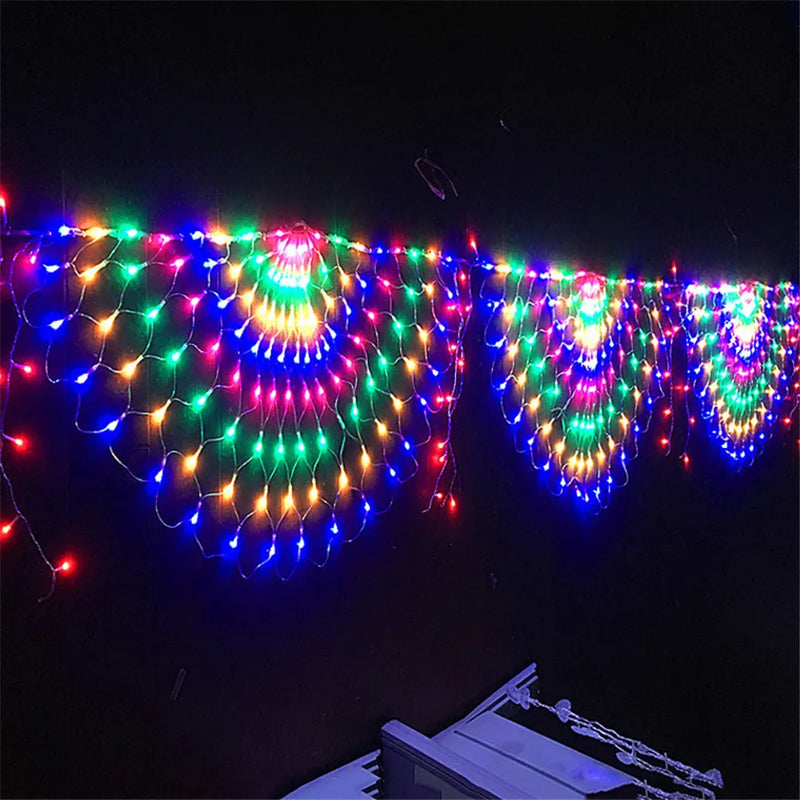 Peacock Christmas Net Light