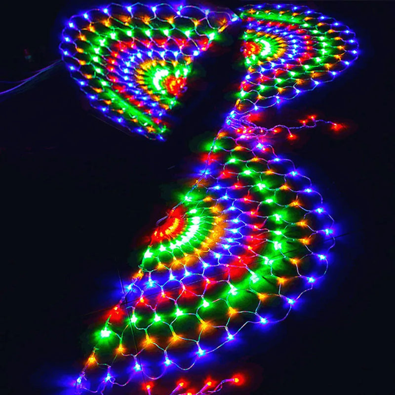 Peacock Christmas Net Light