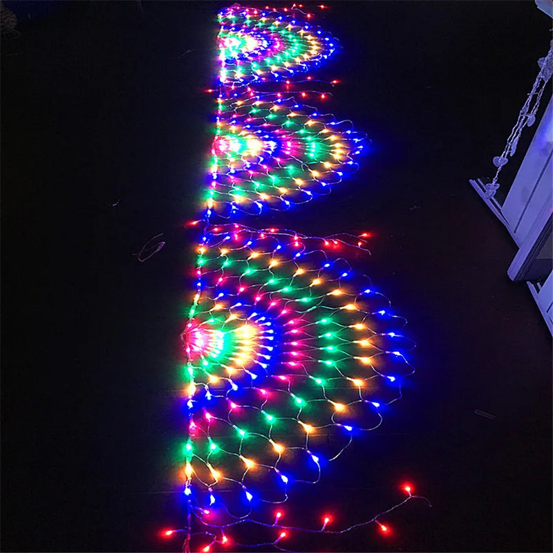 Peacock Christmas Net Light