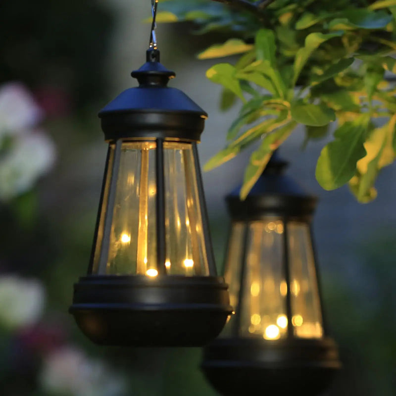 Retro Kerosene Lamp Solar Light Hanging Portable Ligh