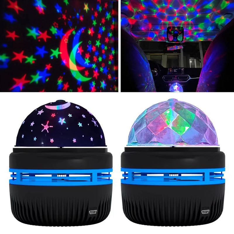 Colorful Starry Sky Projector Lamp Rotating