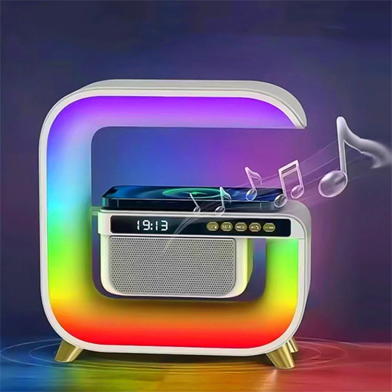 Multifunctional Bluetooth Speaker Alarm Clock Wireless Mobile Phone  Wireless Charging