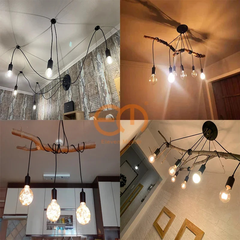 spider ceiling lamp fixed lamp E27