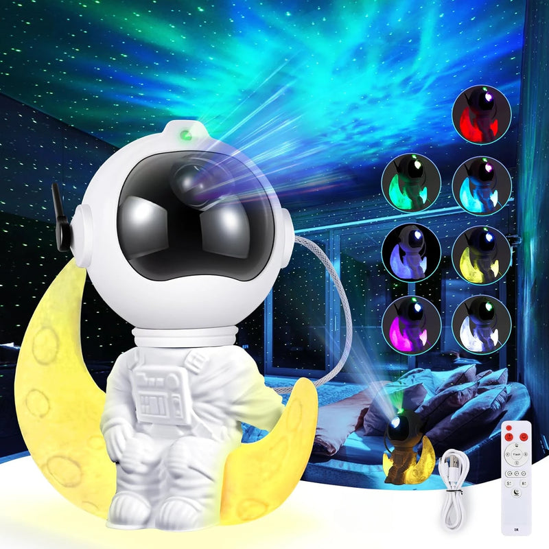 Astronaut Galaxy Projector Night Light With Remote Control