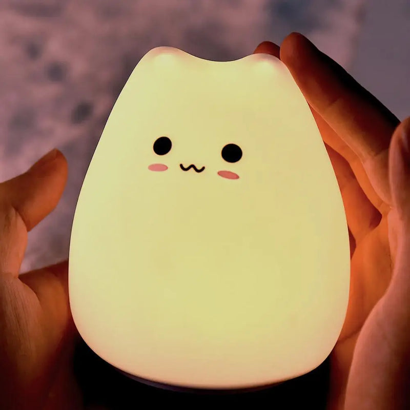 Decorative Silicone Funny Cat LED Night Lig