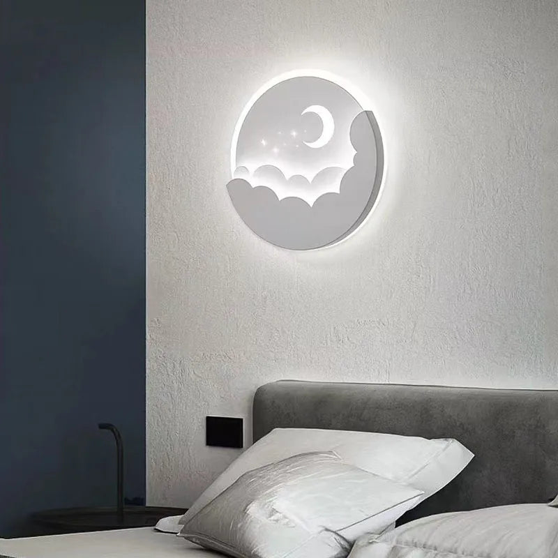 LED Cloud Stars Moon Wall Light