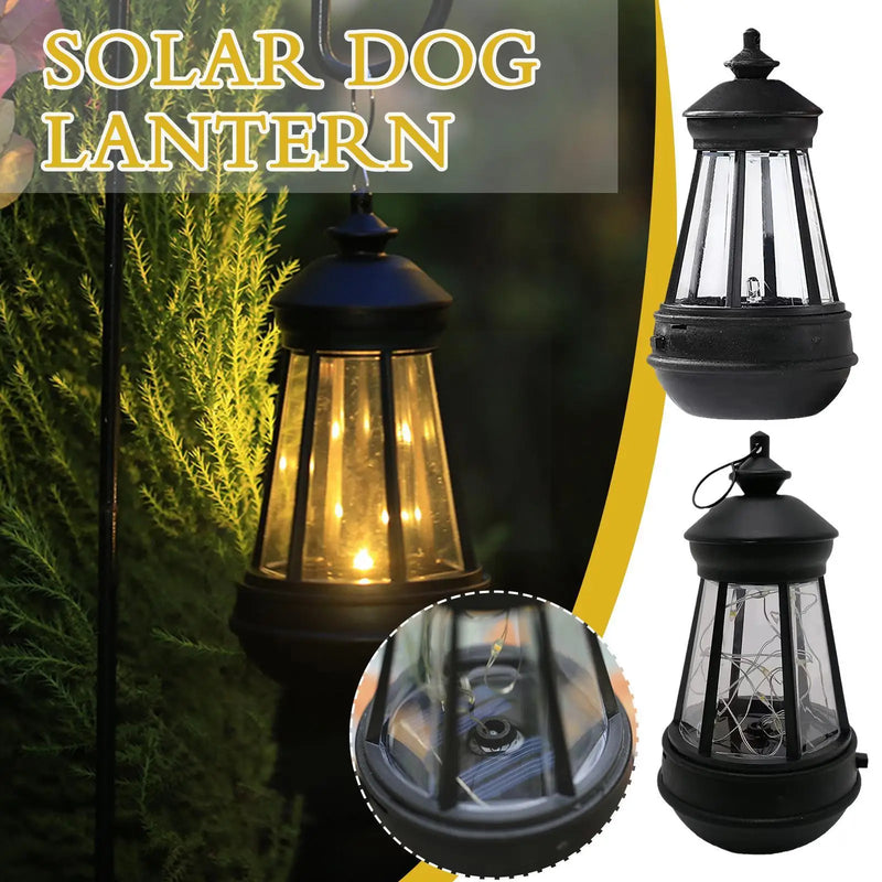 Retro Kerosene Lamp Solar Light Hanging Portable Ligh