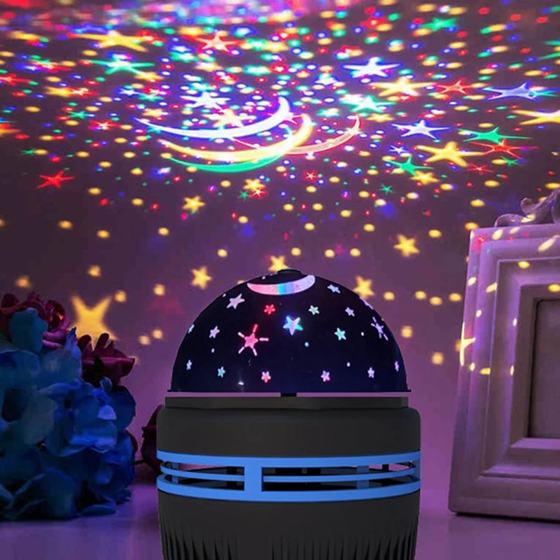 Colorful Starry Sky Projector Lamp Rotating