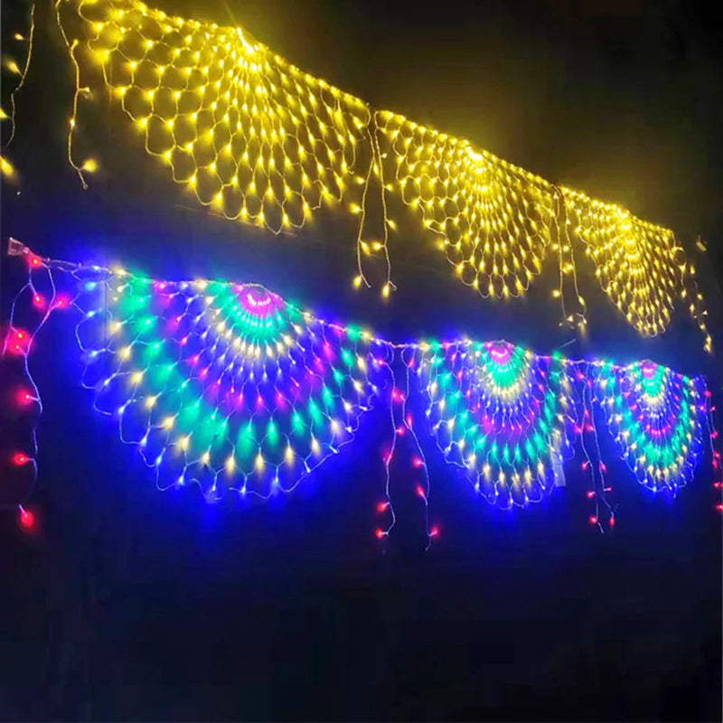 Peacock Christmas Net Light