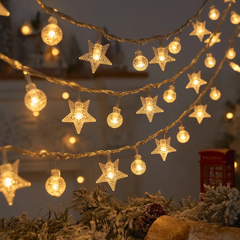 Snowflake star LED String Light