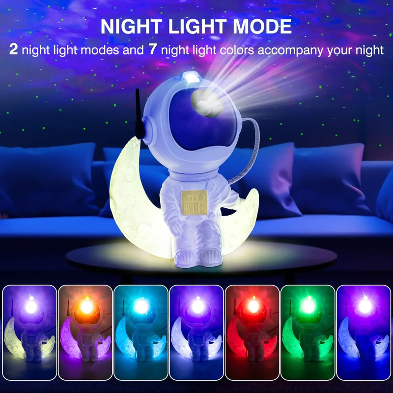 Astronaut Galaxy Projector Night Light With Remote Control