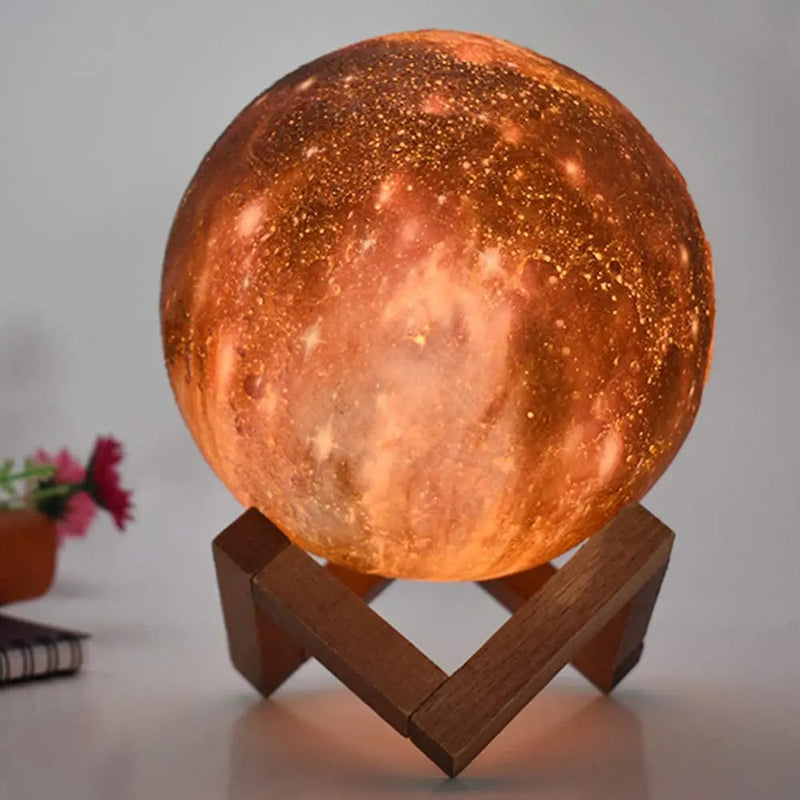 3D Printing Moon Lamp Galaxy Moon Light