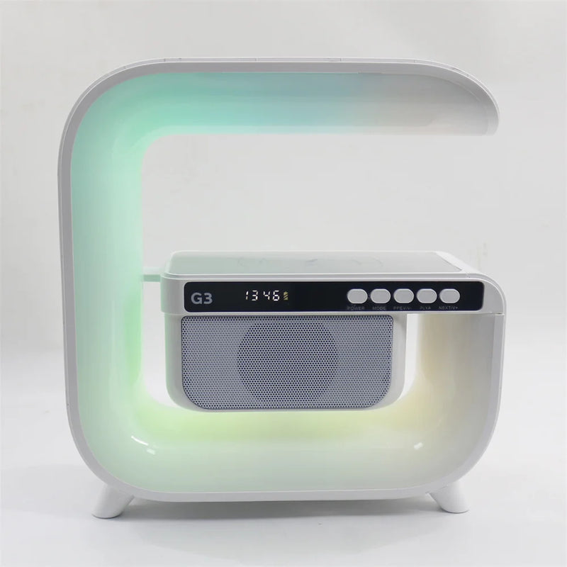 Multifunctional Bluetooth Speaker Alarm Clock Wireless Mobile Phone  Wireless Charging